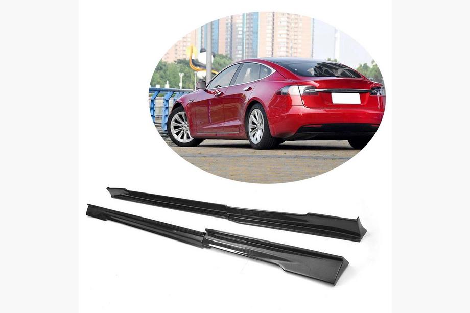 Tesla Model S 2012– Sideskørtforlængere V2 (2014-2021, Carbon) Image