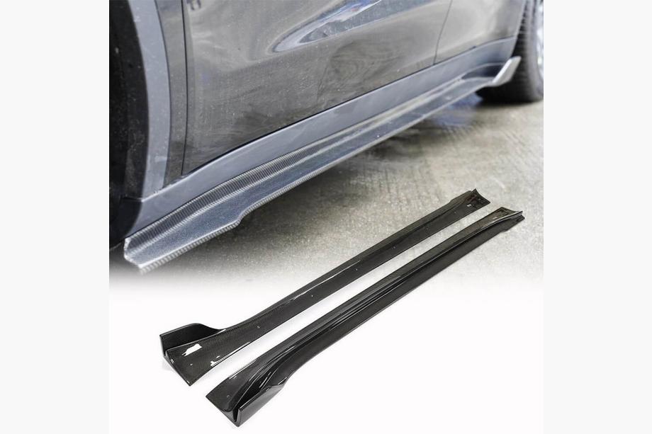 Tesla Model Y 2020– Sideskørteforlængere V1 (2020-2025, Carbon) Image