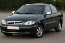 Chevrolet Lanos 1998–2017 Spejlkapper i rustfrit stål foto 1