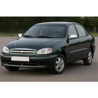 Spejlkapper i rustfrit stål Chevrolet Lanos 1998–2017 foto 1