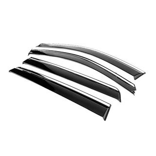 Vindafvisere med kromliste Niken Luxury (4 stk) Hyundai Santa Fe 2 2006–2012 foto 2