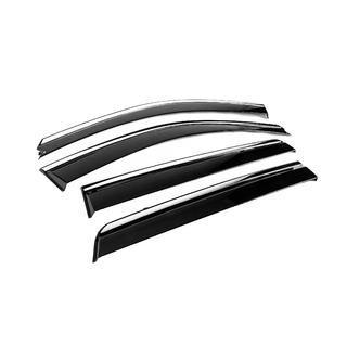 Vindafvisere med kromliste Niken Luxury (4 stk) Hyundai Santa Fe 2 2006–2012 foto 3