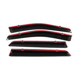 Vindafvisere med kromliste Niken Luxury (4 stk) Hyundai Santa Fe 2 2006–2012 foto 4