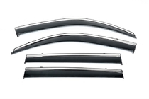 Hyundai Santa Fe 4 2018–2023 Vindafvisere til sideruder med kromliste Niken Luxury (2020-2023, 4 stk.) foto 1