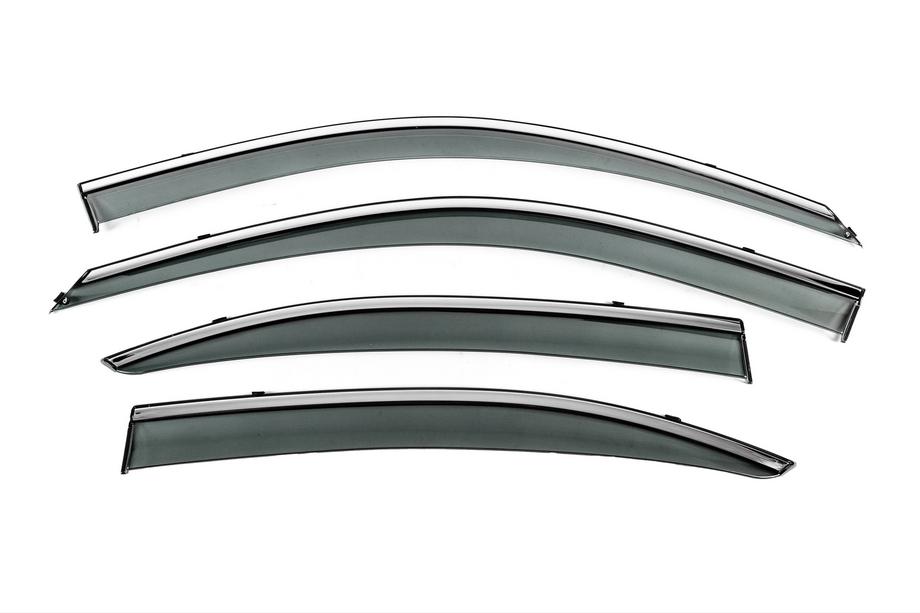 Hyundai Elantra (XD) 2000–2011 Vindafvisere med kromliste Niken Luxury (4 stk) Image