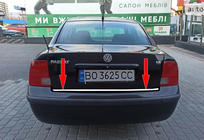 Volkswagen Passat B5 1997–2005 Bagklapkantliste SD 1996-2001 (rustfrit stål) foto 1