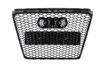 Audi A6 C6 2004–2011 Frontgrill i RS-stil (grå med krom) foto 8