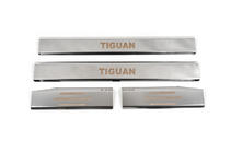 Volkswagen Tiguan 2007–2016 Carmos indvendige dørtrinslister (sæt 4 stk., rustfrit stål) foto 2
