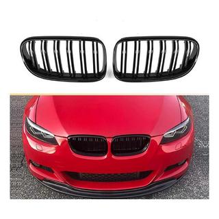 Nyregrill M-Look (til 2007-2010 non-M / 2008-2013 M3, blank sort) BMW 3-serie E92/E93 2006–2013 foto 2