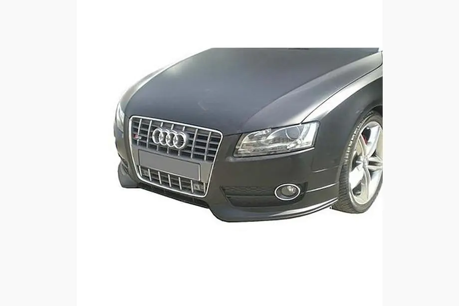 Audi A5 2007–2015 Frontlæbe til kofanger DPT Flap (2007-2011, blank sort) Image