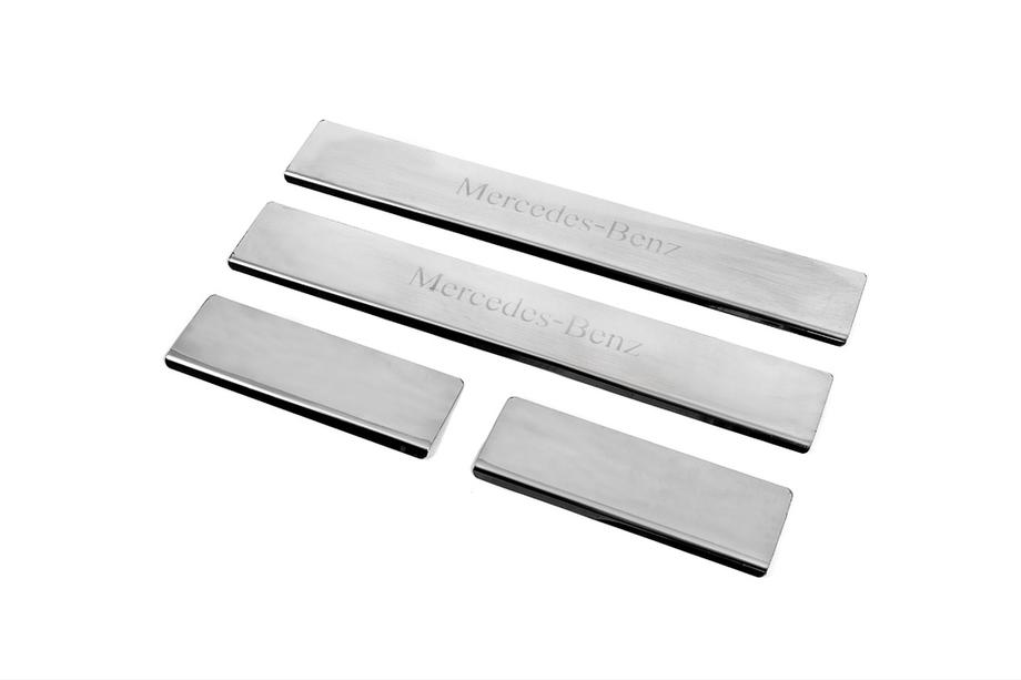 Mercedes ML W164 2005–2011 Carmos V1 dørtrinslister (4 stk., rustfrit stål) Image