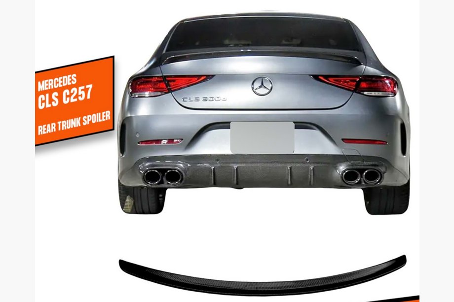 Mercedes CLS C257 2018– DPT spoiler (sort højglans) Image