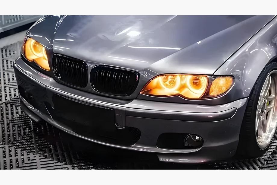 BMW 3-serie E46 1998–2006 M-Look DPT nyregitter (til Coupe 2003-2006, sort højglans) Image