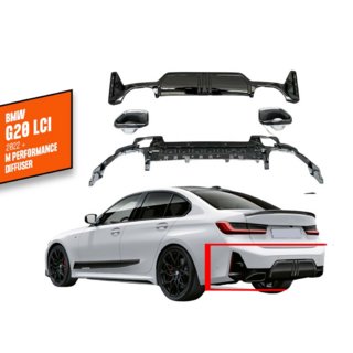 Bagdiffusor med udstødningsenderør DPT (2022+, M-Perfomance) BMW 3-serie G20/G21 2018– foto 1