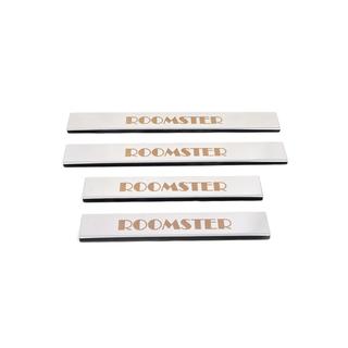 Carmos dørtrinslister (4 stk., rustfrit stål) Skoda Roomster 2006–2015 foto 1