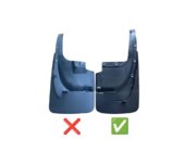 Toyota Land Cruiser 200 2007–2021 Bagerste stænklapper 2015-2021 (2 stk., til bodykit, brede) foto 2