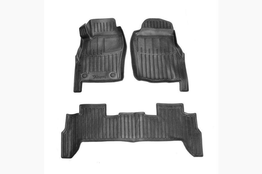 Nissan Patrol Y61 1997–2011 Stingray 3D gummimåtter (5 døre, 3 stk.) Image