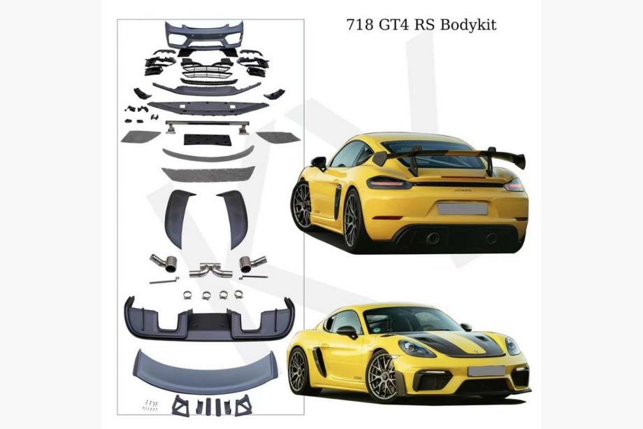 Porsche Boxster/Cayman 982 (718) 2016– GT4 RS bodykit-sæt Image
