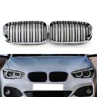 BMW 1-serie F20/F21 2011–2019 M-Look nyregrill (2015-2019, blank sort med kromkant) foto 2