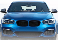 BMW 1-serie F20/F21 2011–2019 M-Look nyregrill (2015-2019, blank sort) foto 3