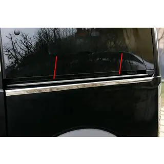 Pynteliste til skydedørsskinne (rustfrit stål) foto 1