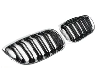 BMW 3-serie E92/E93 2006–2013 M-Look nyregrill (til 2005-2009, blank sort med kromkant) foto 2