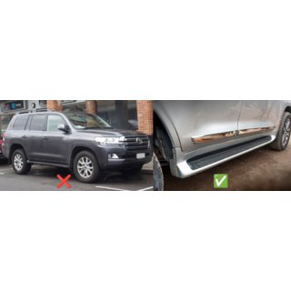 Forreste stænklapper (2 stk., til dørtrin med belysning) Toyota Land Cruiser 200 2007–2021 foto 2