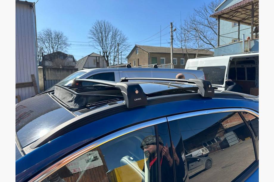 Ford Kuga/Escape 2019– Låsbare tværstænger til integrerede tagrælinger Ecem V2 (2 stk.) op til 120 cm, sort Image