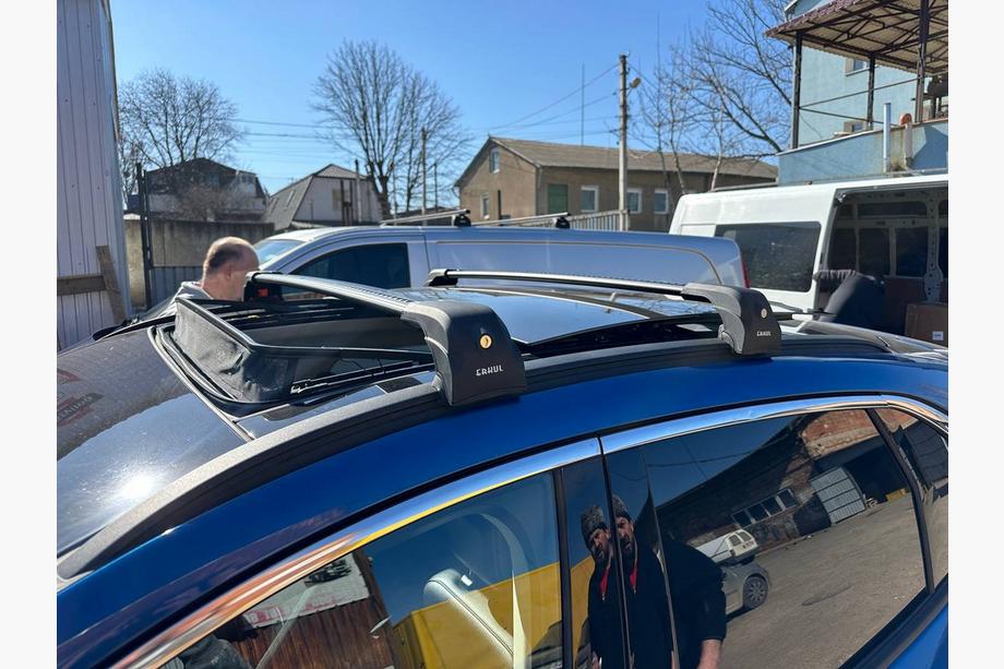 Ford Kuga/Escape 2019– Låsbare tværstænger til integrerede tagrælinger Ecem V2 (2 stk.) op til 110 cm, grå Foto 3
