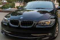 BMW 3-serie E92/E93 2006–2013 M-Look nyregrill (til 2010-2013, blank sort med kromkant) foto 1