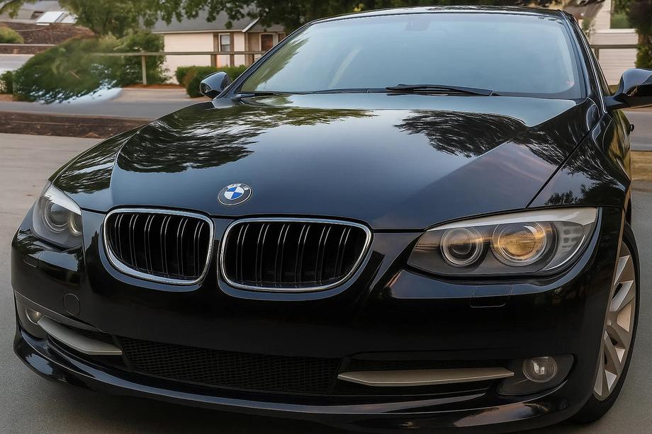 BMW 3-serie E92/E93 2006–2013 M-Look nyregrill (til 2010-2013, blank sort med kromkant) Image