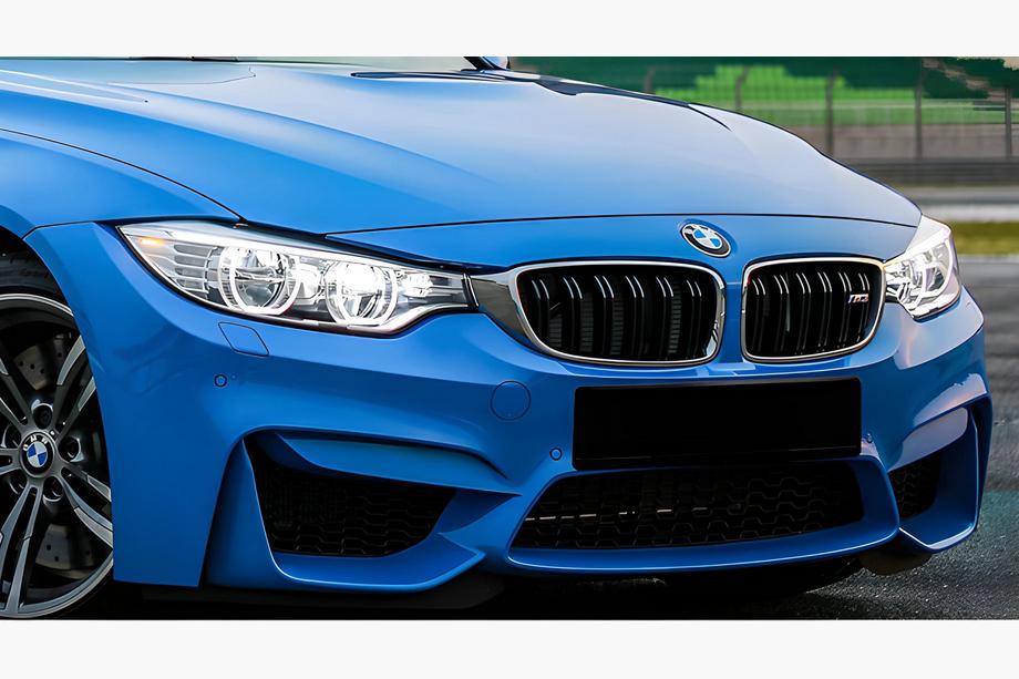 BMW 3-serie F30/F31 2012–2019 M-Look nyregriller (sort højglans med kromkant) Image