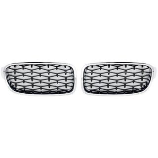 Nyregrill Diamond Black (kromkant) BMW 3-serie F30/F31 2012–2019 foto 2