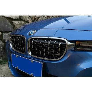 Nyregrill Diamond Silver (kromkant) BMW 3-serie F30/F31 2012–2019 foto 1