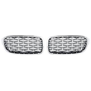 Nyregrill Diamond Silver (kromkant) BMW 3-serie F30/F31 2012–2019 foto 2