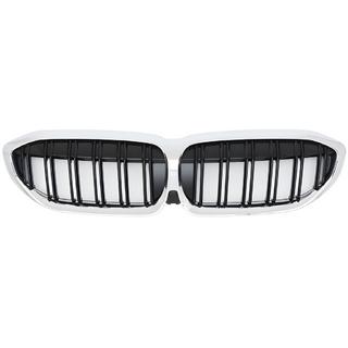 Kidney-grill M-Look V2 (2018-2022, sort højglans med kromkant) BMW 3-serie G20/G21 2018– foto 2