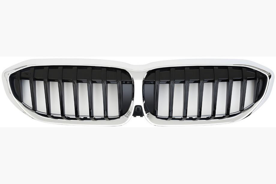 BMW 3-serie G20/G21 2018– Nyrer 1 Bar (2018-2022, sort højglans med kromkant) Foto 2