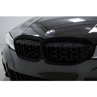Kidney-grill Diamond Black (2018-2022, sort kant) BMW 3-serie G20/G21 2018– foto 2