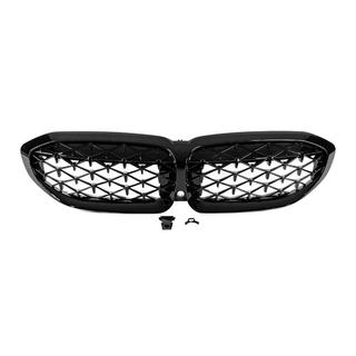 Kidney-grill Diamond Black (2018-2022, sort kant) BMW 3-serie G20/G21 2018– foto 3