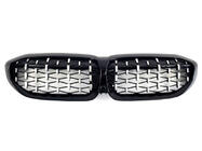 BMW 3-serie G20/G21 2018– Diamond Silver nyregrill (2018-2022, sort kant) foto 2