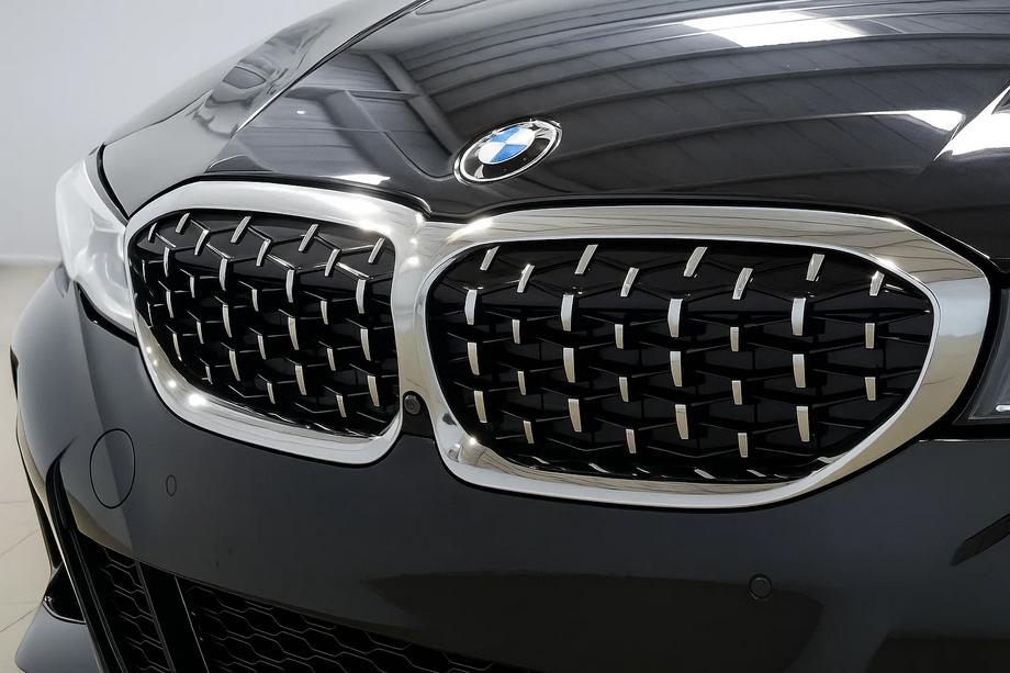 BMW 3-serie G20/G21 2018– Kidney-grill Diamond Silver (2018-2022, kromliste) Foto 1