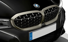 BMW 3-serie G20/G21 2018– Nyregrill Diamond Silver (2018-2022, mat kromkant) foto 1
