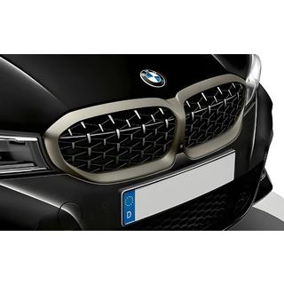 Nyregrill Diamond Silver (2018-2022, mat kromkant) BMW 3-serie G20/G21 2018– foto 1