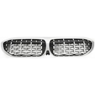 Nyregrill Diamond Silver (2018-2022, mat kromkant) BMW 3-serie G20/G21 2018– foto 2