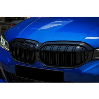 Nyregrill M-Look (2022+, blank sort) BMW 3-serie G20/G21 2018– foto 1