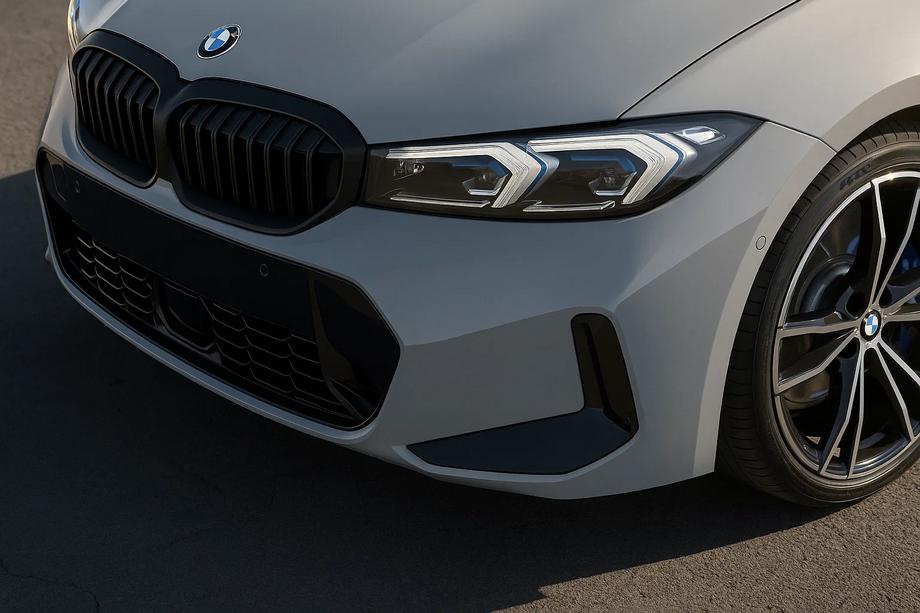 BMW 3-serie G20/G21 2018– Nyregrill 1 Bar (2022+, mat sort) Image