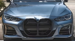 BMW 4-serie G22/23/26 2020– CS-Style nyregrill (til G26, blank sort) foto 1