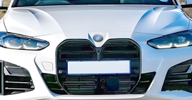 BMW 4-serie G22/23/26 2020– M-Look nyregrill (til I4 G26,2022+, blank sort) foto 3