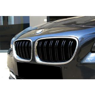 M-Look nyregriller (sort højglans med kromkant) BMW 5-serie F10/F11 2010–2016 foto 1