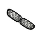 BMW 5-serie F10/F11 2010–2016 Nyregrill Diamond Silver (sort kant) foto 3